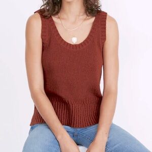 NWT Madewell Rusted Clay Knit Tank size Small‎